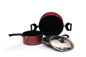 Boche SAUCE PAN 16  APPACHATTY WITH SS LID 200,CAKE POT 220